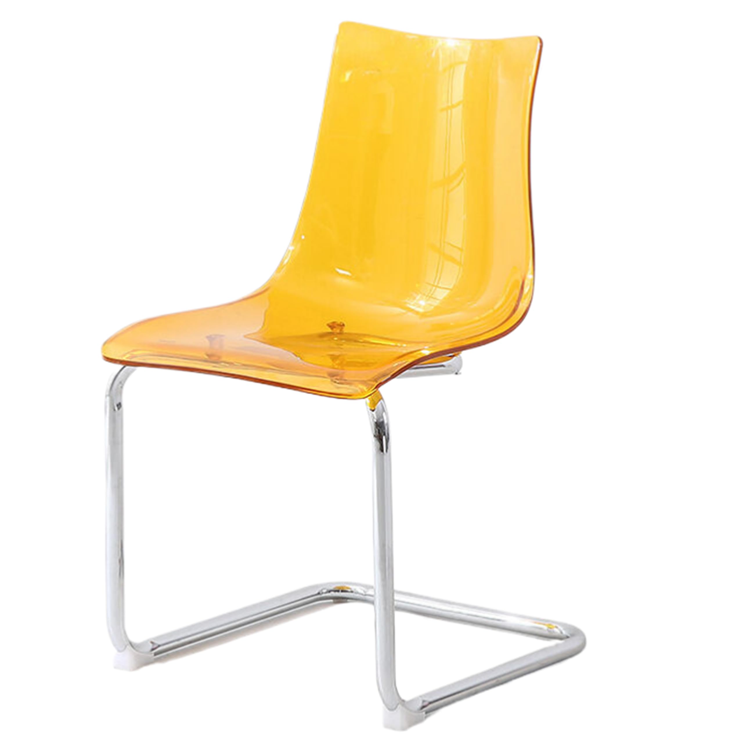 Acrylic Dining Chairs with Backrests - Simple and Transparent Chairs for Household Internet Celebrities, for Dining Tables and More