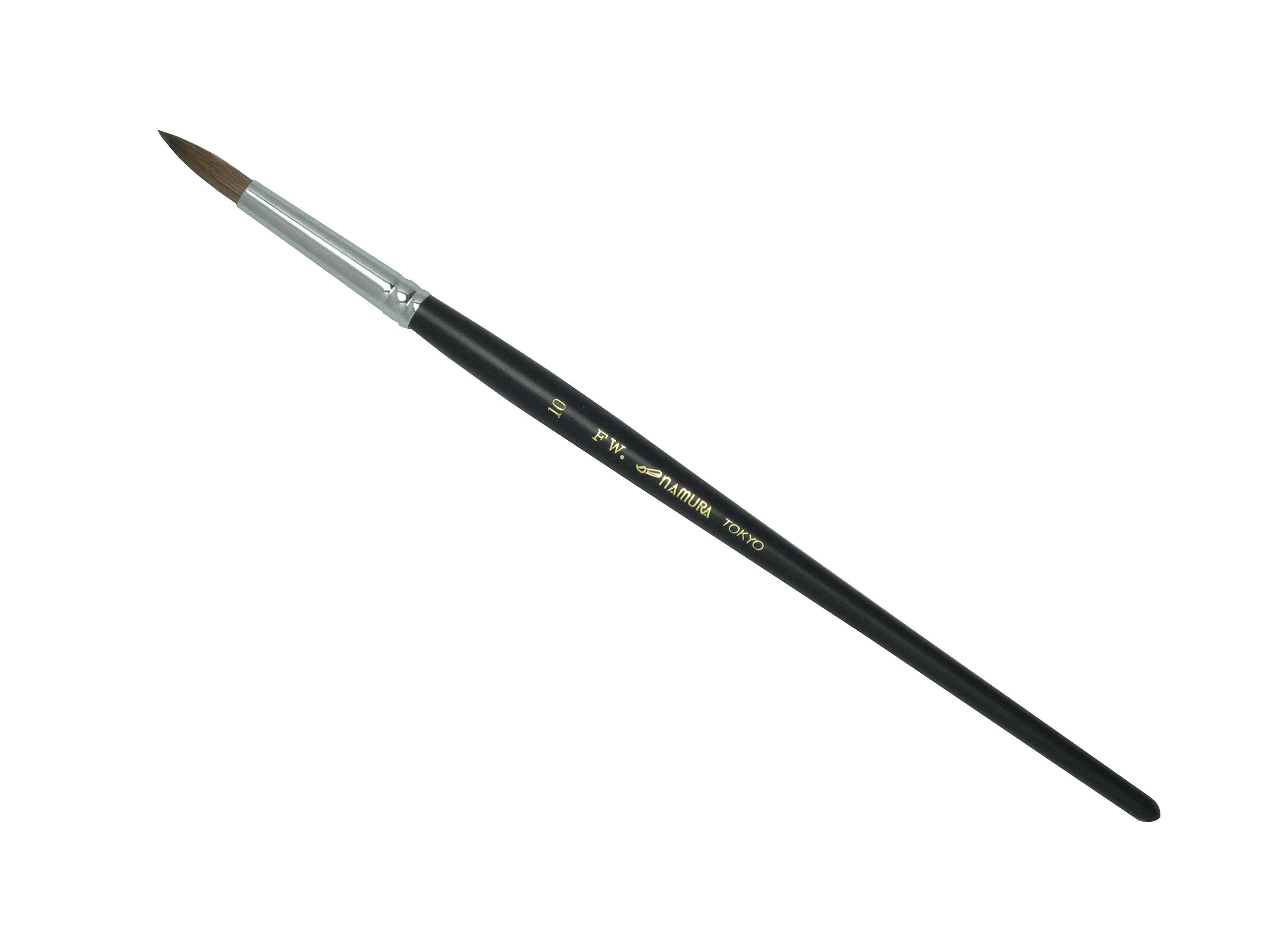 Pinceau haut de gamme Namura FW 10 round importé du Japon pour beaux-arts