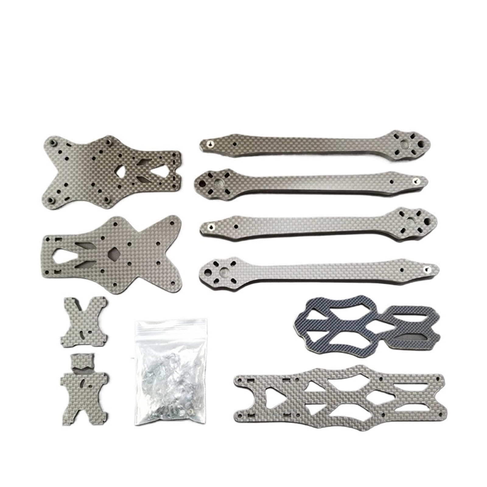 Kit telaio quadricottero da 7 pollici, drone freestyle in fibra di carbonio | Passo 315MM, dimensioni 285*210MM, piastra braccio 5.5MM, piastra laterale 2.0MM