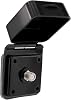 RecPro RV Cable TV Inlet Plate | Coaxial Antenna/Cable Connector | Black or White Option (Black)