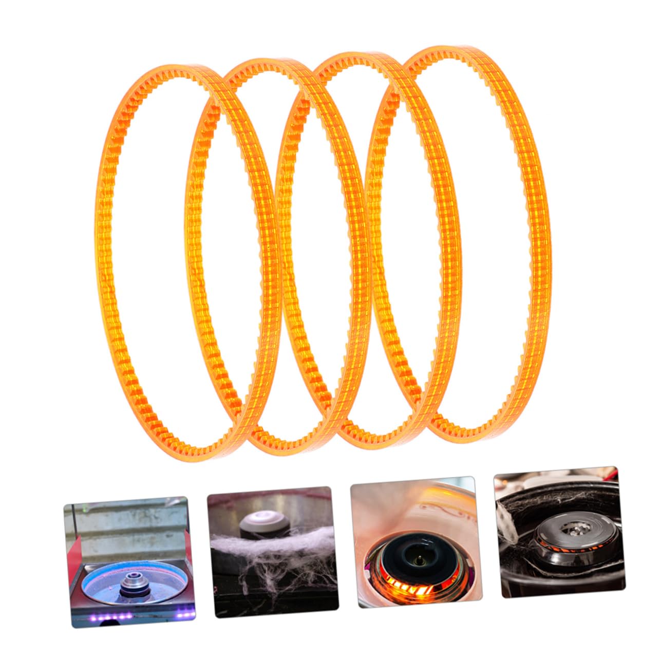 6pcs Cotton Candy Machine Replacement Belts for Commercial Use