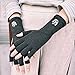 Vital Salveo Arthritis Half Finger Gloves Recovery Fingerless Gloves Stretchy Hands Office Unisex Typing Texting Gloves(Pair)-S/M-Dark Grey