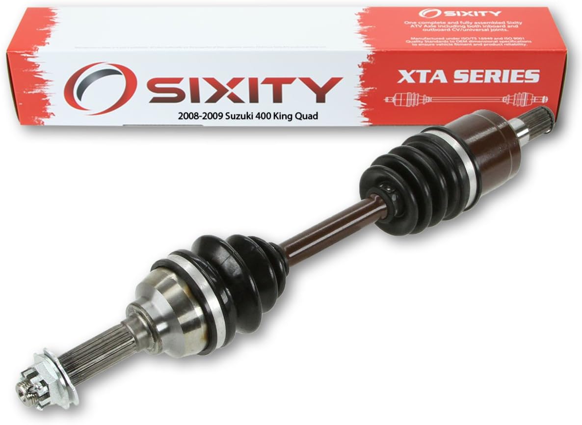 Sixity 2008-2009 compatible with Suzuki 400 King Quad 4X4 Front Left XTA Axles Driver LT-F400FUL0