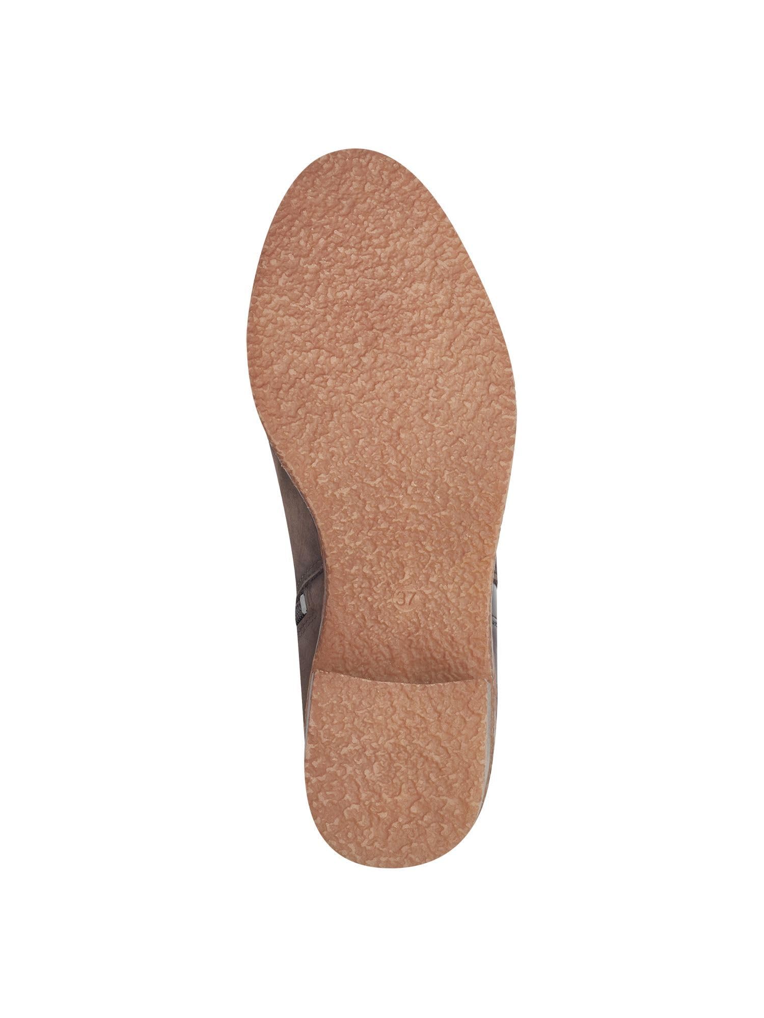MARCO TOZZI Damen Stiefeletten mit Absatz mit Lederanteil Blockabsatz