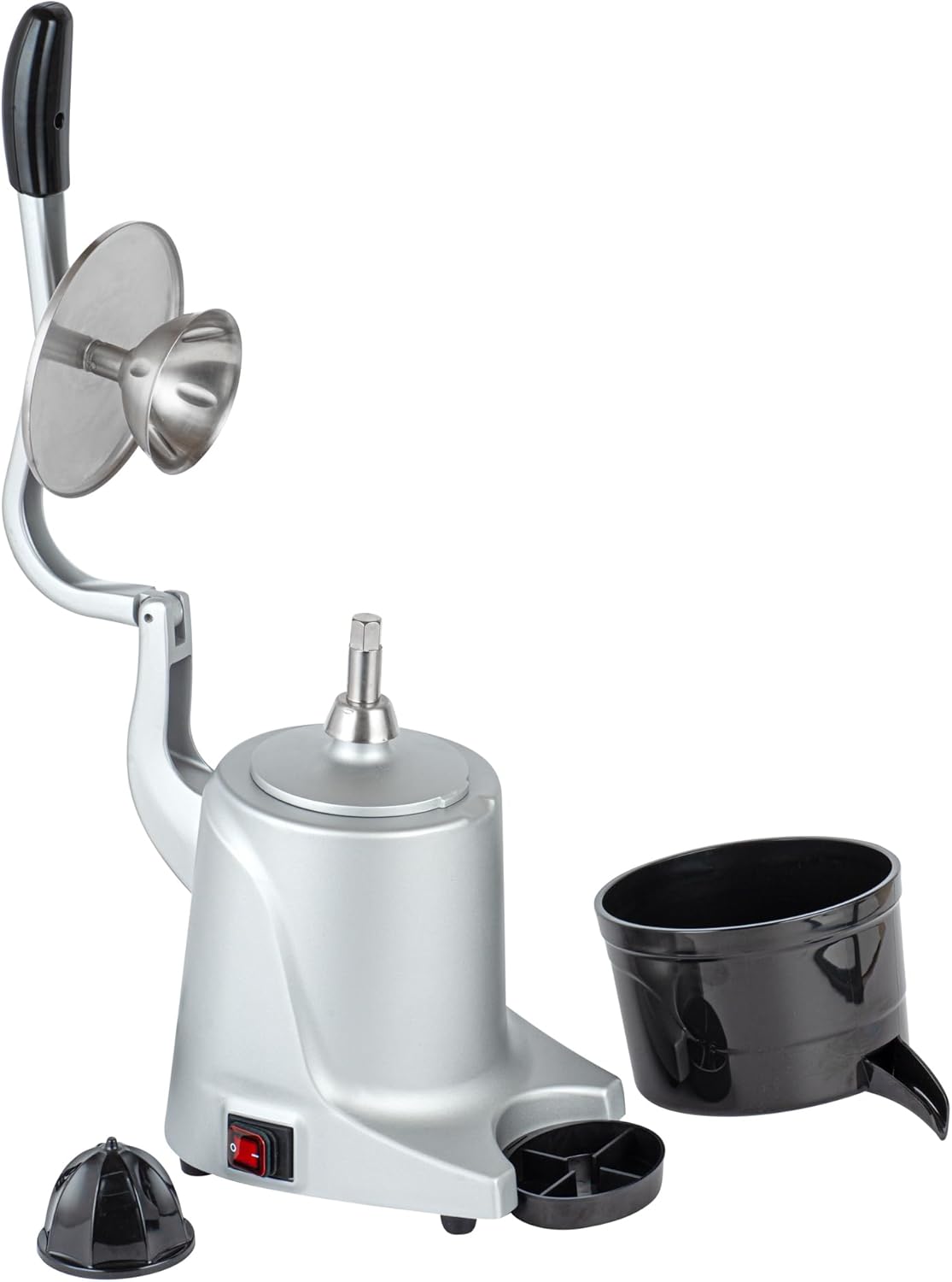 Restaurantware-Hi Tek 14.8 x 9.6 x 18.1 Inch Citrus Juicer, 1 Electric Citrus Press - 250W, 1500 RPM, Electric Juice Extractor, 110-120V, Hand Press, Long Spout