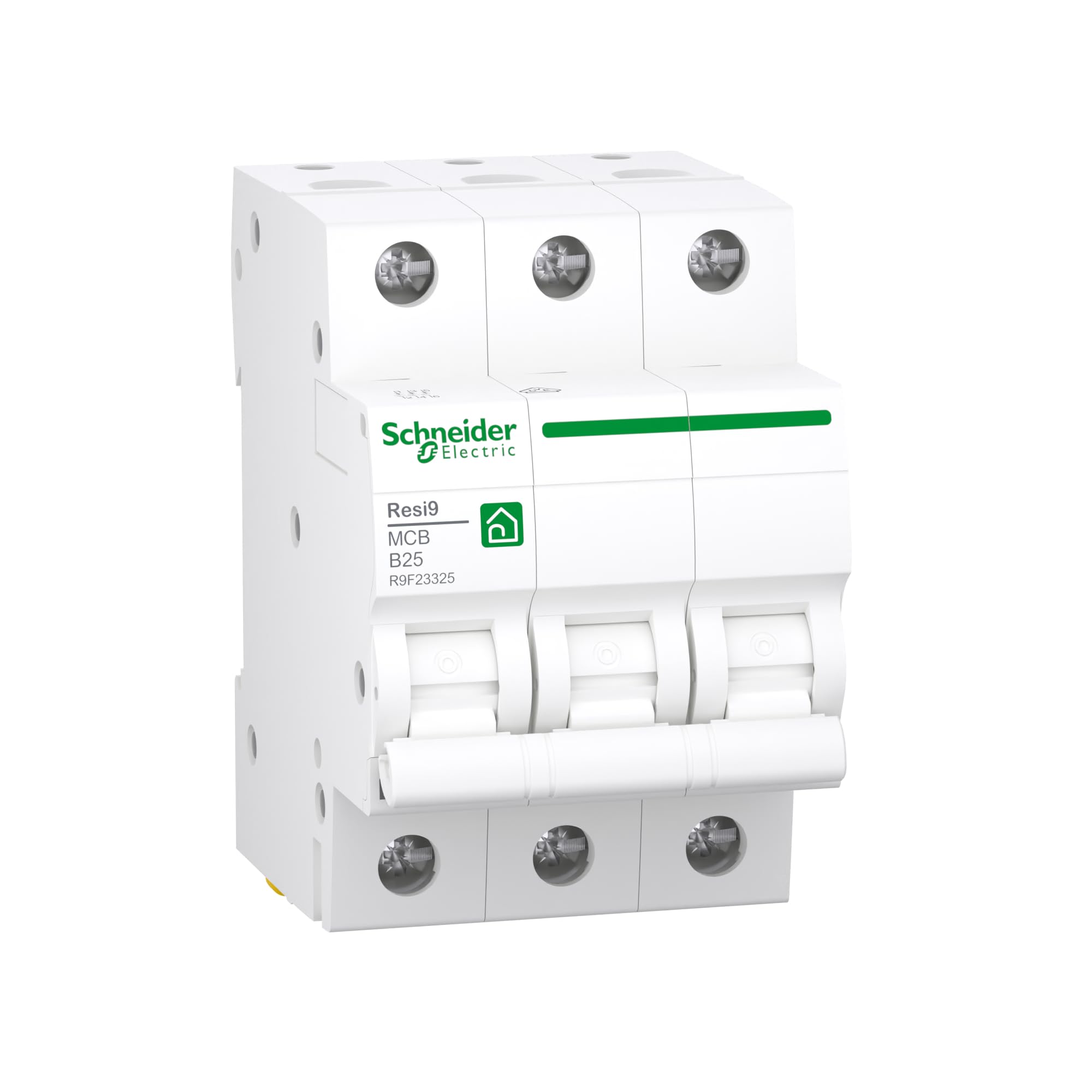 Schneider Electric 1334288 Disjoncteur Resi9 3P B25A 6 kA Blanc