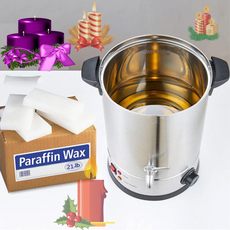 Derretidor de cera para hacer velas, olla fácil de limpiar para la producción a granel en negocios o en el hogar