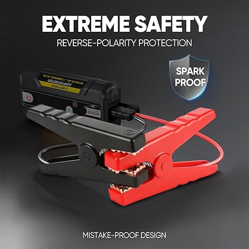 Miniatura 4 de LOKITHOR Arrancador J400 con tecnología ConnectMax, arrancador de batería de 2000 A de 12 V portátil, caja de salto de litio y paquete de salto para