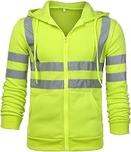 Generico Men's Sweatshirt with Zip with Reflective Tape High Visibility Clothing