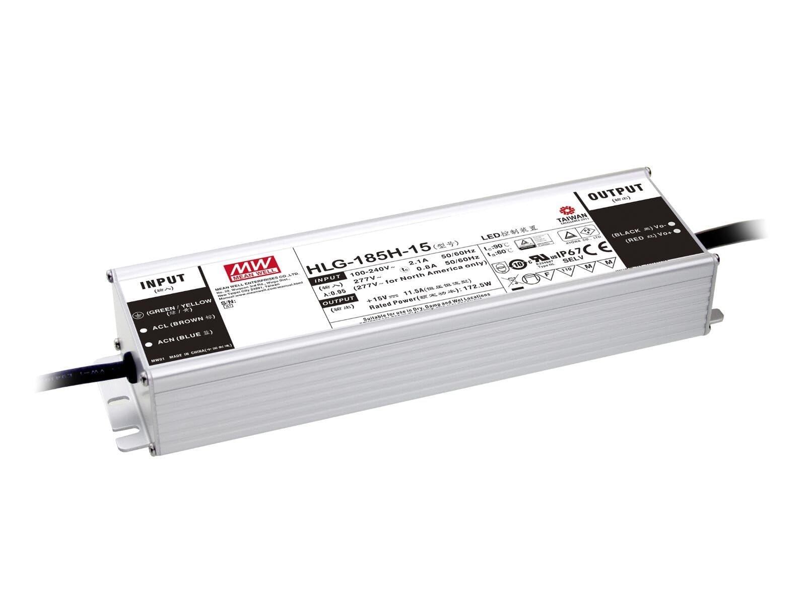 MEANWELL LED Power Supply 156W / 12V IP67