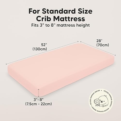 Miniatura 3 de KeaBabies Paquete de 2 sábanas para cuna de bebé para niño y niña, 52x28 viscosa derivada de bambú, sábana para cama de niño pequeño, neutra, funda