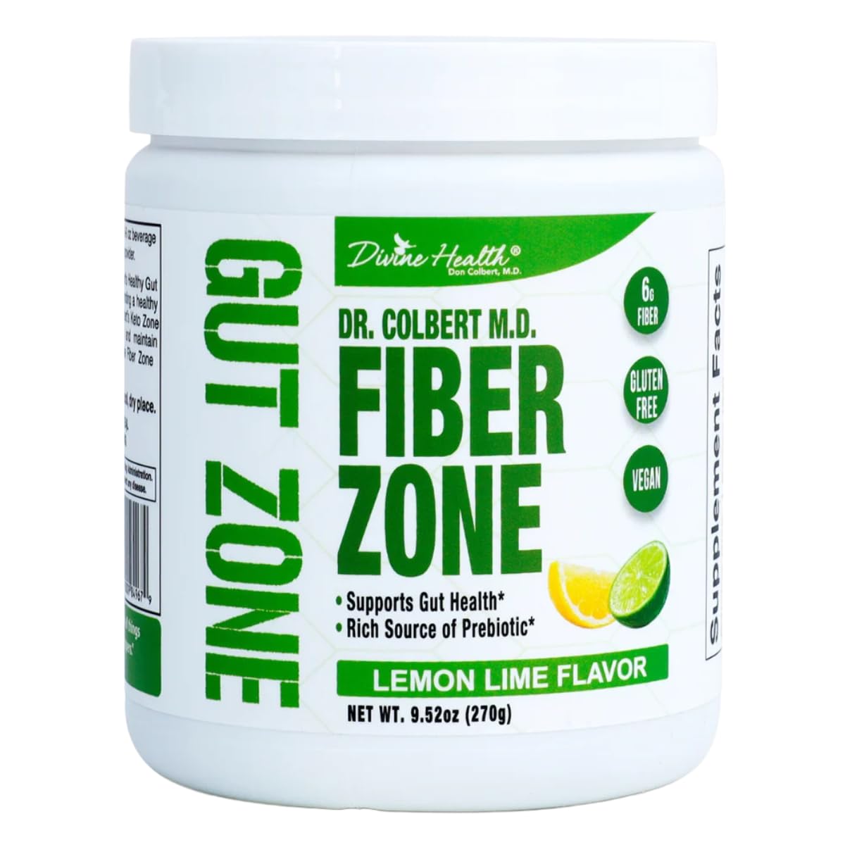 Amazon.com: Dr. Colbert, MD Fiber Zone Powder | Lemon-Lime Flavor