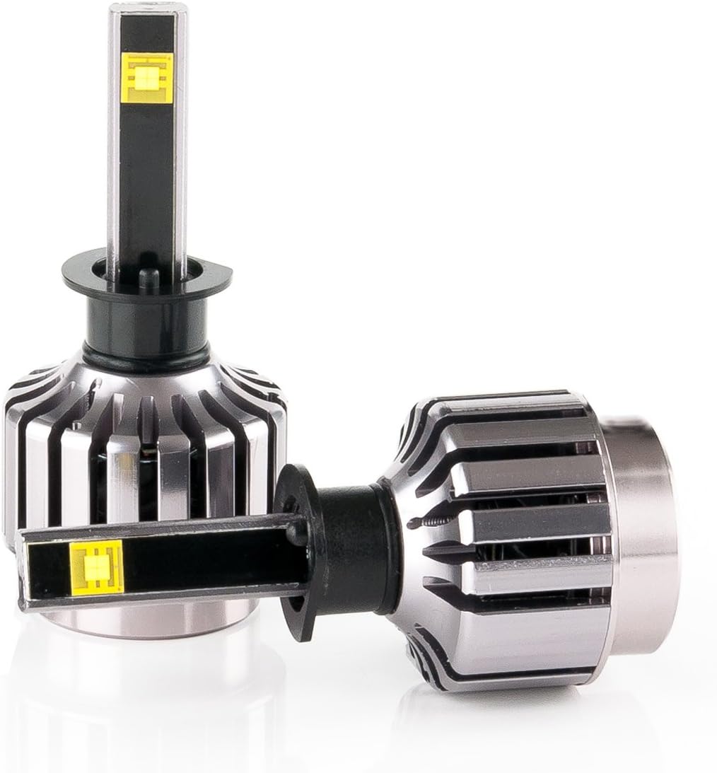 IIIPILOTING H1 Car LED Headlight White 6000k 60W 7600LM Bright Headlamp Bulbs Waterproof Can-bus LED Light