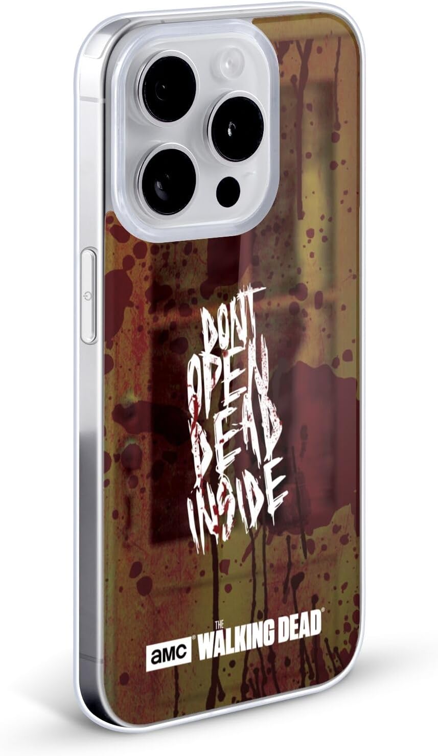 Head Case Designs Officially Licensed AMC The Walking Dead Do Not Open Typography Gel Case [Military Grade Protection] Compatible with Apple iPhone 17 and Compatible with MagSafe