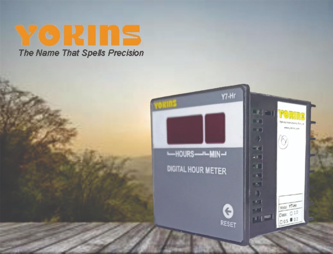 Yokins Digital Hour Meter (Y7-Hr 6 Digit) Time Totalizer with one Push Reset. Industrial Grade Hour Meter (200-440V AC) 2
