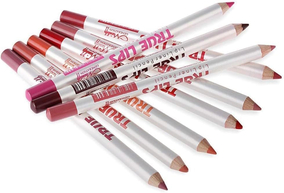 M.N menow True Lips 12 Lip Liner Pencils Makeup Cosmetics