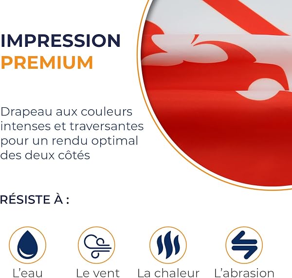 AZ FLAG - Drapeau Alsace - 150x90 cm - Drapeau Alsacien 100% Polyester Avec Oeillets Métalliques Intégrés - Pavillon 110 g - 3