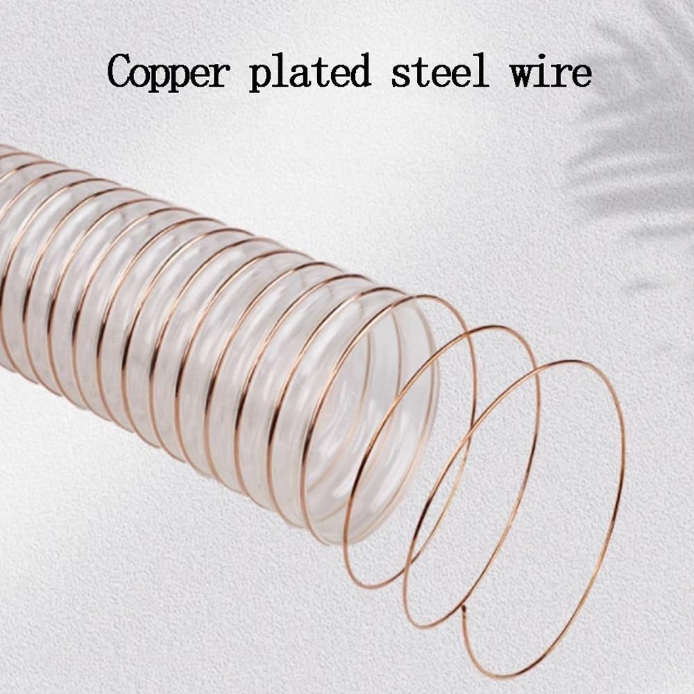 Manguera De Aspiración Y Succión De Poliuretano 40 60 80 125 200 300mm Tubo Flexible Para Plantas Industriales Manguera En Espiral 1/3/5/10m(10m/32.8ft,50mm(2"))