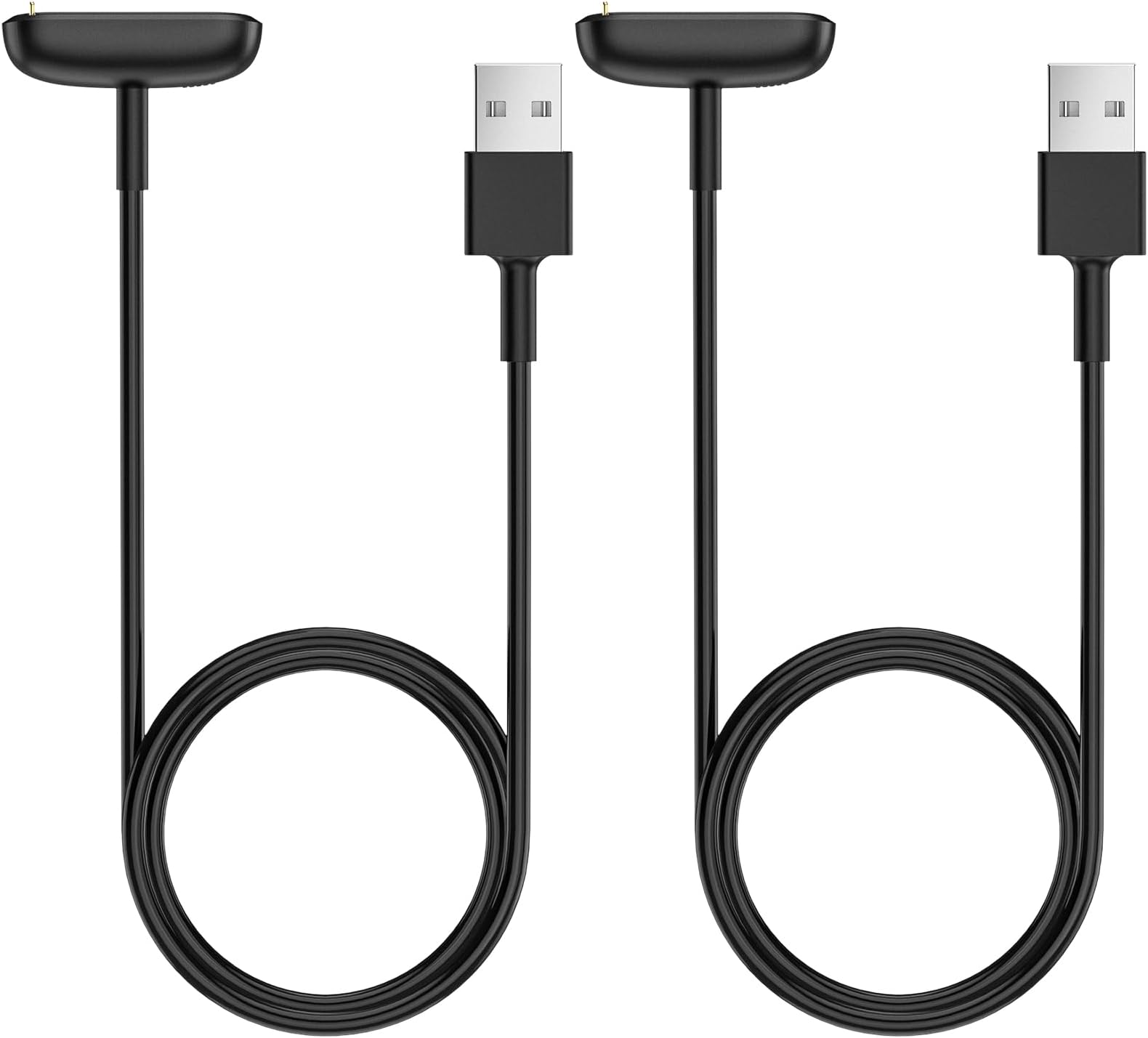 BLIKEJIN Charging Cable for Fitbit Charge 6 Replacement Charger (3.3ft, 2-Pack)