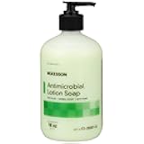 McKesson Antimicrobial Lotion Hand Soap with Aloe, 18 oz Pump Bottle [Pack of 1] - Herbal Scent, Keeps Hands Clean and Moisturized, Medical-Grade Soap