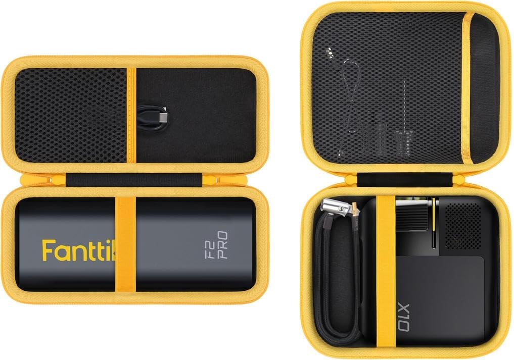 Aenllosi for Fanttik F2 PRO Cordless Rotary Tool Kit Hard Case, Rotary Tool Organizer+Fanttik X10 APEX Tire Inflator Hard Case, Air Compressor Organizer for Air Tube and Adaptor