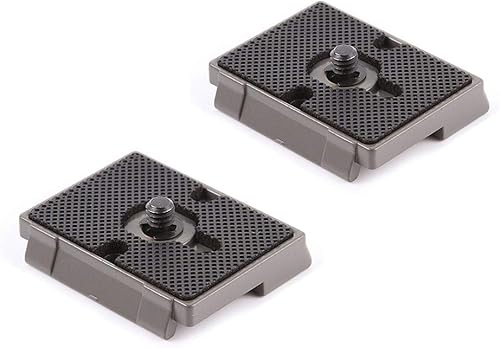 YF-ANEN Trípode de cámara QR placa compatible para Manfrotto 200PL-14 484RC2 486RC2 323 RC2 (paquete de 2)
