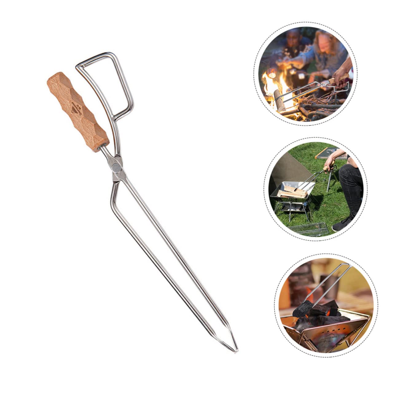 Happyyami Pinzas Inoxidable Para Barbacoa Antiescaldadura Prácticas Para Eventos y Diario