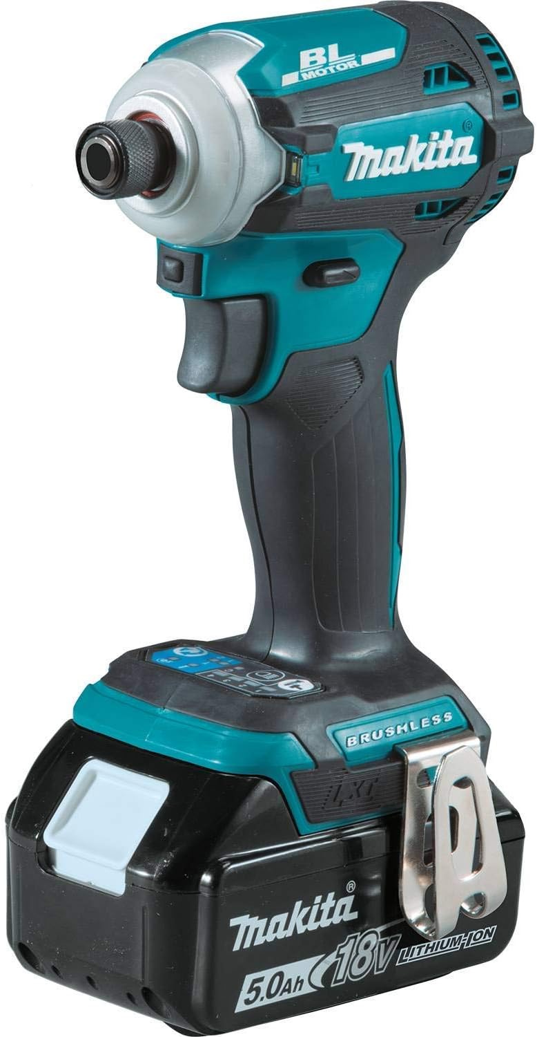 Makita XT288T-R 18V LXT Brushless Lithium-Ion 1/2 in. Cordless Hammer Drill Driver and 4-Speed Impact Driver Combo Kit with 2 Batteries (5 Ah) (Renewed) - Image 1