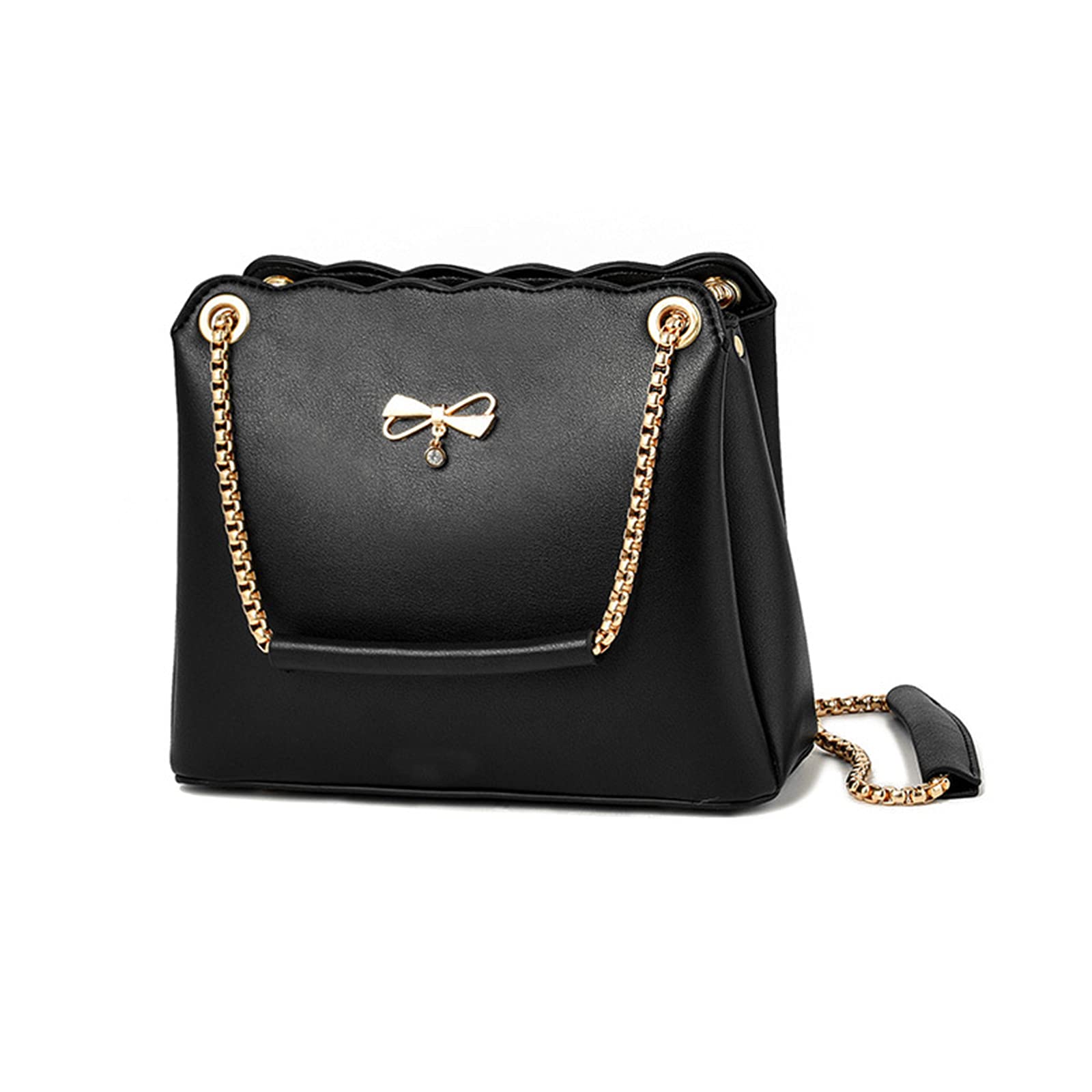 NICOLE & DORIS Tasche Frauen Klein Umhängetasche Damen Handtaschen Elegante Crossbody Bag Damen Handytasche PU Leder Schultertasche mit Kette