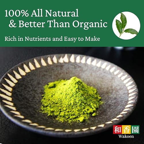 Miniatura 5 de Wakoen - Arabiki Genmaicha - Té verde japonés 100% con polvo de arroz tostado, 1 onza (1.06 oz) - 1 cosecha de primavera al ras - Hojas sombreadas