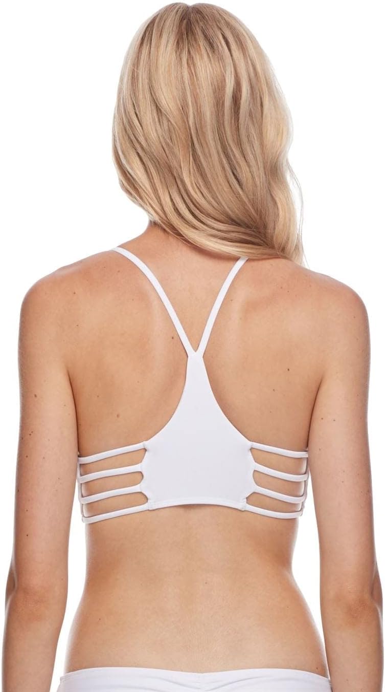Body Glove Standard Smoothies Alani Solid Strappy Back Bikini Top for Women - Image 4