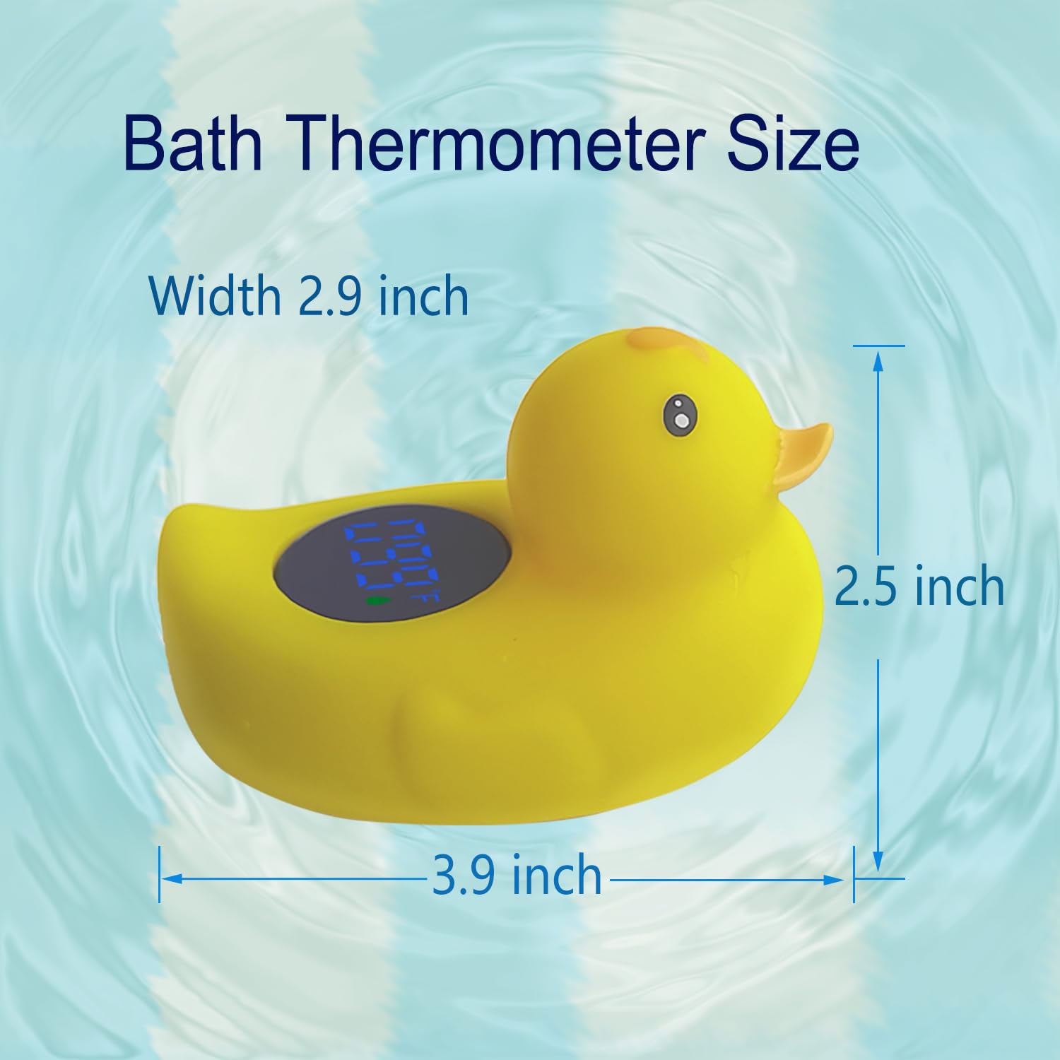 Baby-Badethermometer, präzise Wassertemperaturanzeige, intelligentes und lustiges schwimmendes Enten-Design, umarmt ein glückliches und sicheres Bad, ideal für Eltern und Betreuer