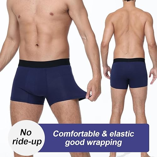 Miniatura 4 de Ropa interior para incontinencia para hombre, lavable, de algodón a prueba de fugas, 1.7 fl oz, protección contra fugas de la vejiga, paquete de 2