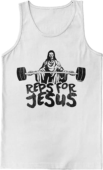 Reps for Jesus - Gym Workout Bodybuilder Mens Tank Top