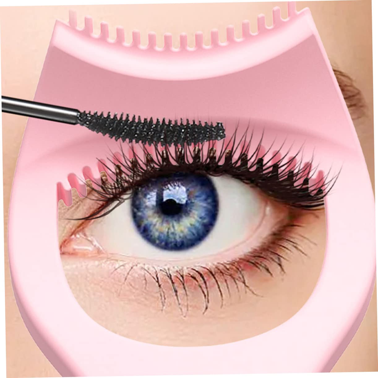 minkissy 6 pinceles de rímel, delineador de ojos, plantillas moldeadoras para niñas, delineador de ojos de silicona, herramienta de guía de delineador de ojos, herramientas de maquillaje para ojos,