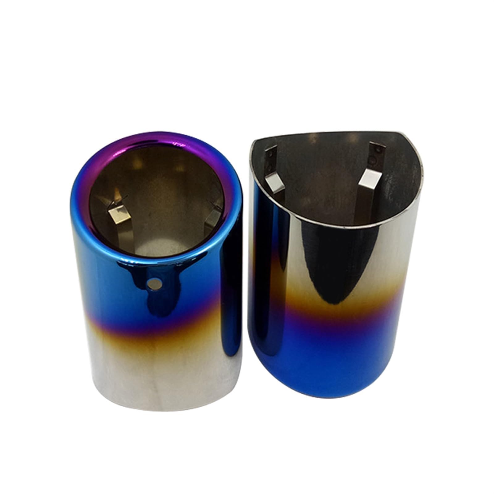 Scarico Auto Terminale di Scarico Tubo di Scarico per Auto È Adatto per La Decorazione della Gola della Coda del Silenziatore in Acciaio Inossidabile Semi-Blu per B&MW Serie 5