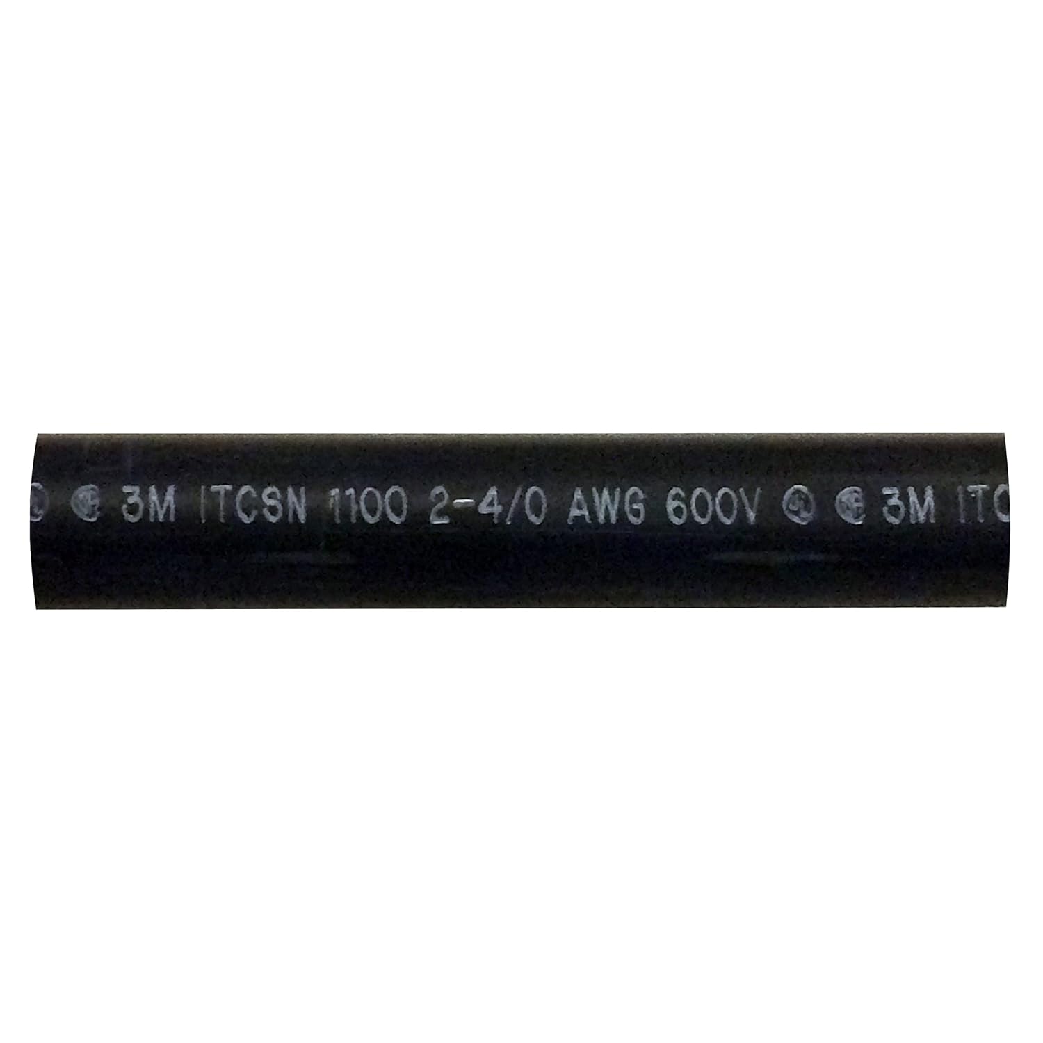 Heavy Dual Wall 3M Adhesive-Lined Heat Shrink Tubing 3:1 Black 1.10" ID 2-4/0 AWG - 6" Inch 1 Each - Made in USA