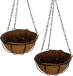 Vaso de Fibra de Coco 20cm de Plantas Suspenso com Corrente (2, 25cm)