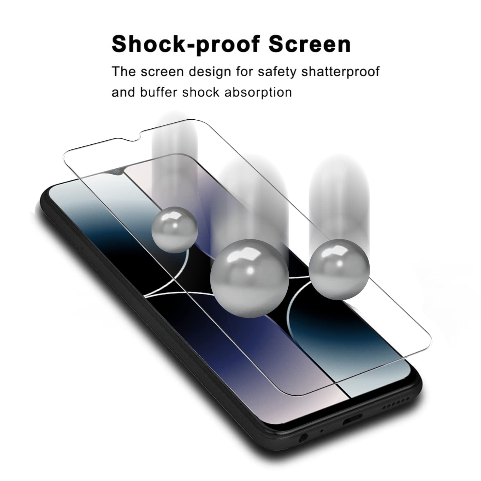 3 Pellicole In Vetro Temperato Per Ulefone Note 16 Pro - 9H, Anti-graffio, Anti-impronta, Facile Installazione - 3