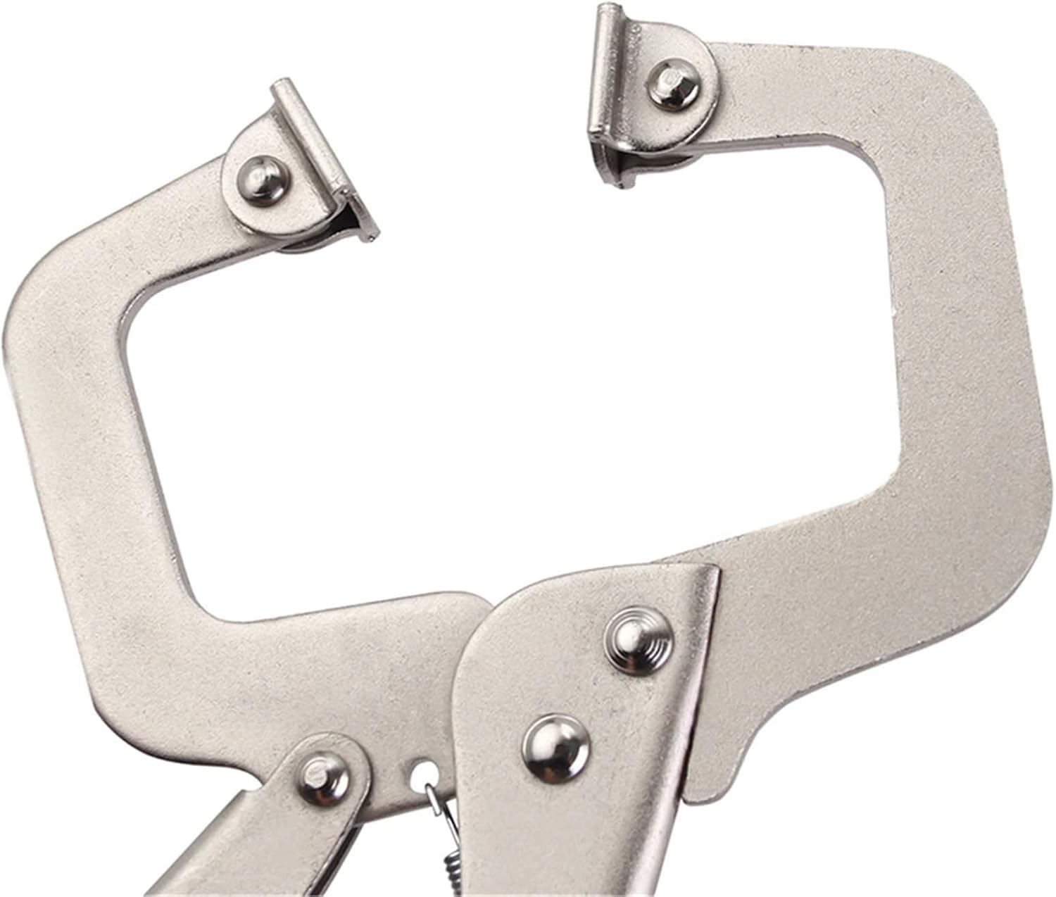 Vise Grip Pliers 11 Inches Locking Pliers C Clamp Round Mouth Vise Grip Alloy Steel Welding Hand Tool Quick Wooden Tenon Locator Clip