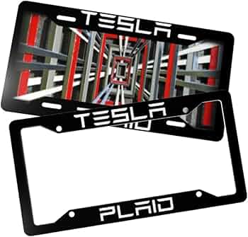 Amazon.co.jp: ナンバープレートとフレーム テスラフロントナンバー