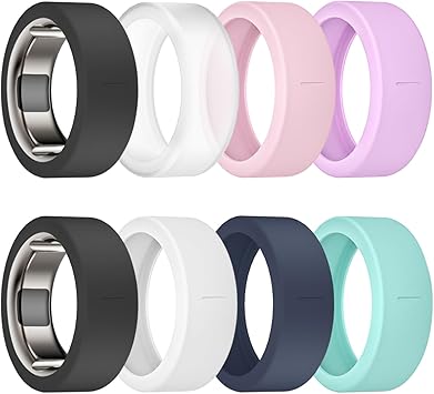 Ring Cover for Oura Ring Gen 4/ Gen 3, Anti-Scratch Elastic Silicone Oura Ring Case Protector for Men Women Working Out Gym
