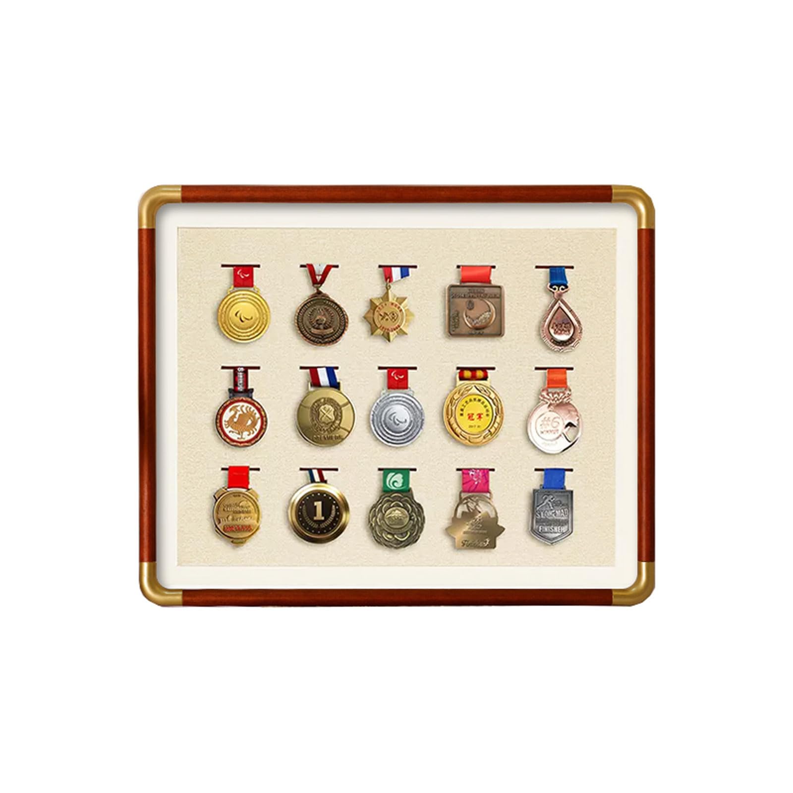 Vitrine En Bois Pour Médailles – Boîte De Rangement 3D Pour Médailles Militaires Et Marathon, Noir
