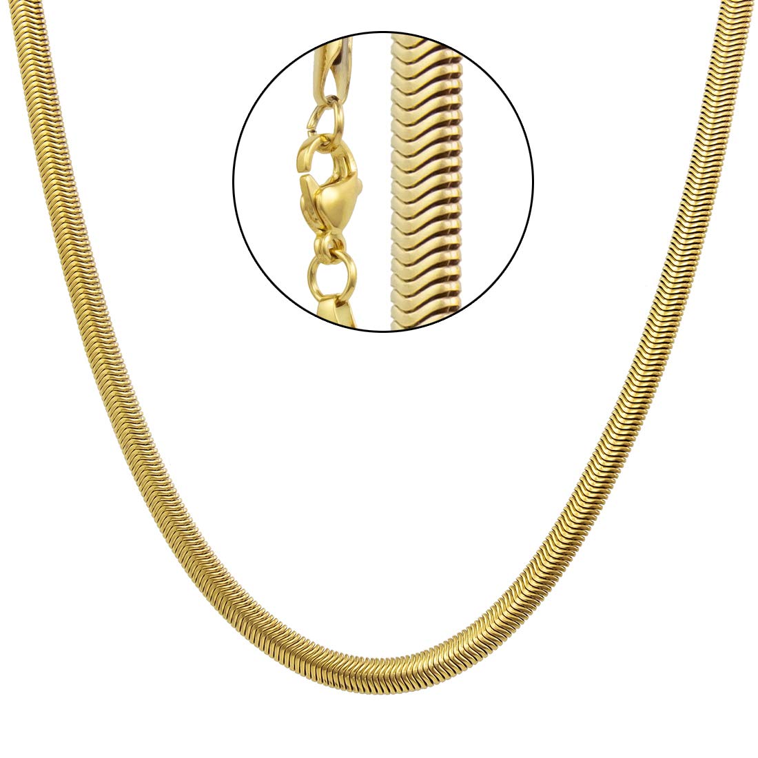 Stainless Steel Snake Chain Necklace