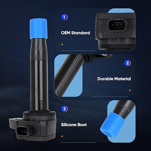 Vista 1568 de ECCPP Bobinas de encendido portátiles de repuesto para automóvil compatibles con Infiniti I30/para Nissan Maxima 3.0L V6 2000-2001 Reemplazo