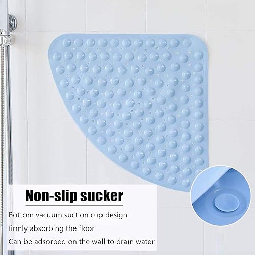 Miniatura 3 de Tapete de baño antideslizante para bañera y ducha para adultos y niños, tapete de baño, tapete de seguridad con ventosa de PVC en forma de