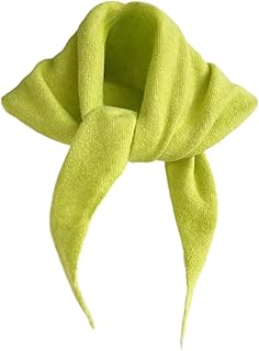 ニットトライアングルスカーフ 女性用 ニットヘッドスカーフ Y2k バンダナ フィッシャーマン ダウンタウン ガール 美的アクセサリー