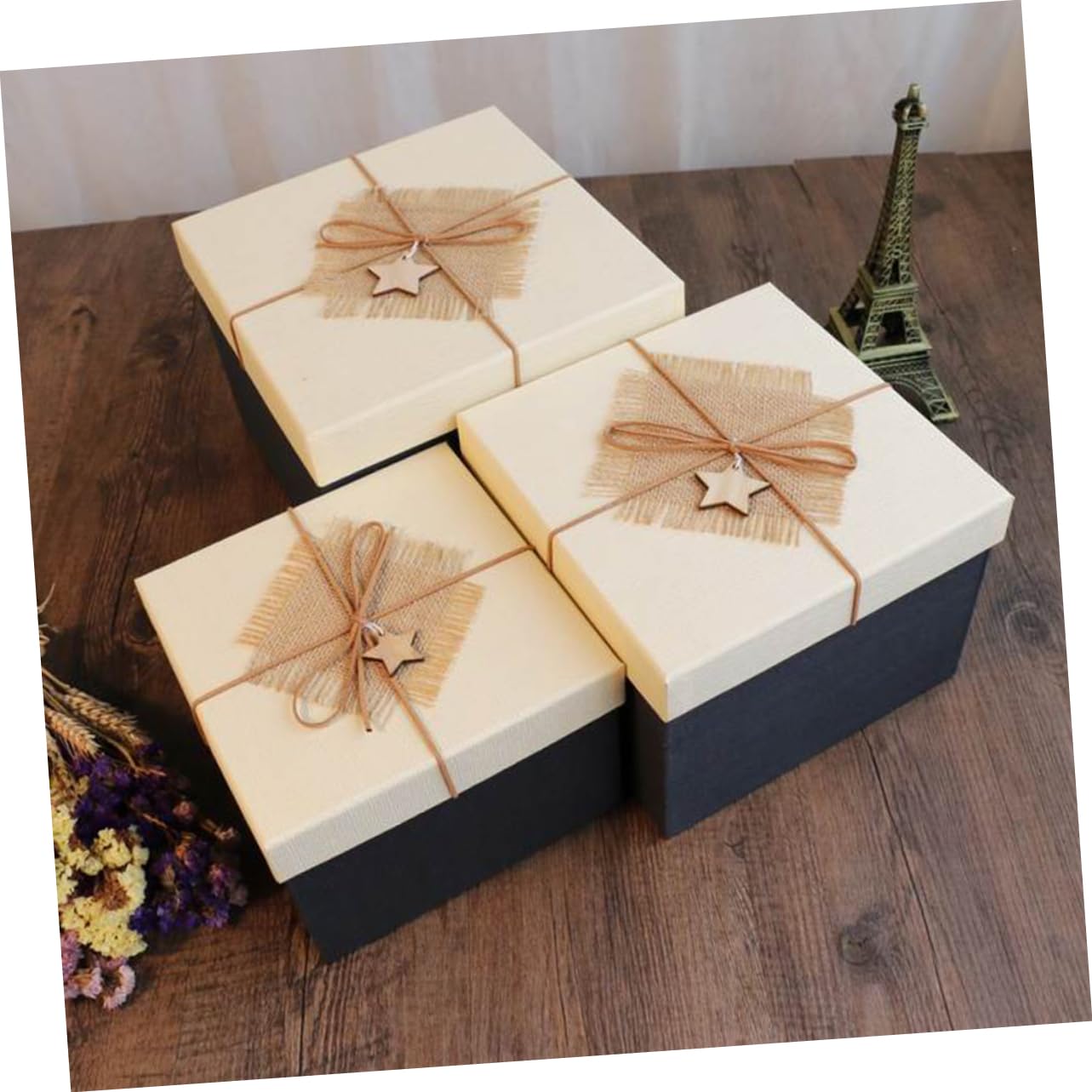 SOLUSTRE Geschenkbox aus Karton Quadratisch oder Rechteckig für Kleidung Hemden Schals oder Geburtstagsgeschenke