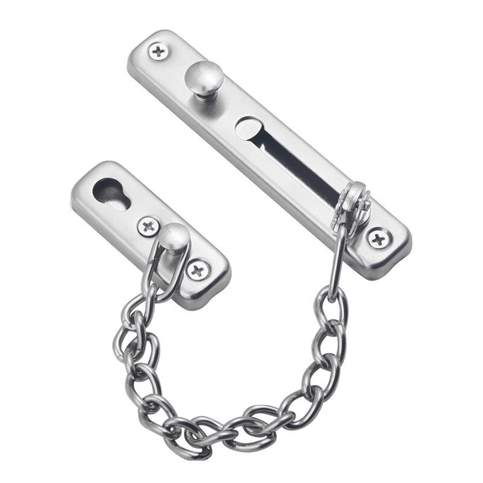 Serrure de porte en acier inoxydable avec chaîne de sécurité antivol mécanique
