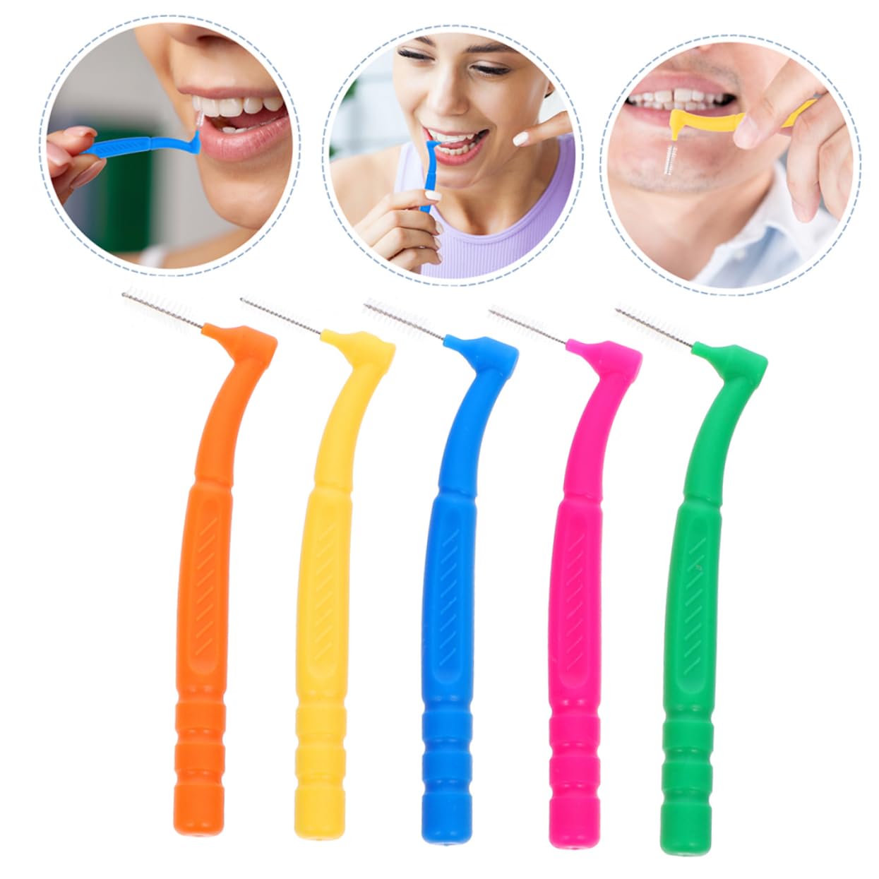 150pezzi Interdental Brush Spazzolini Per Orale Per e Spazi Interdentali Adatti Per Ortodontici Difficili